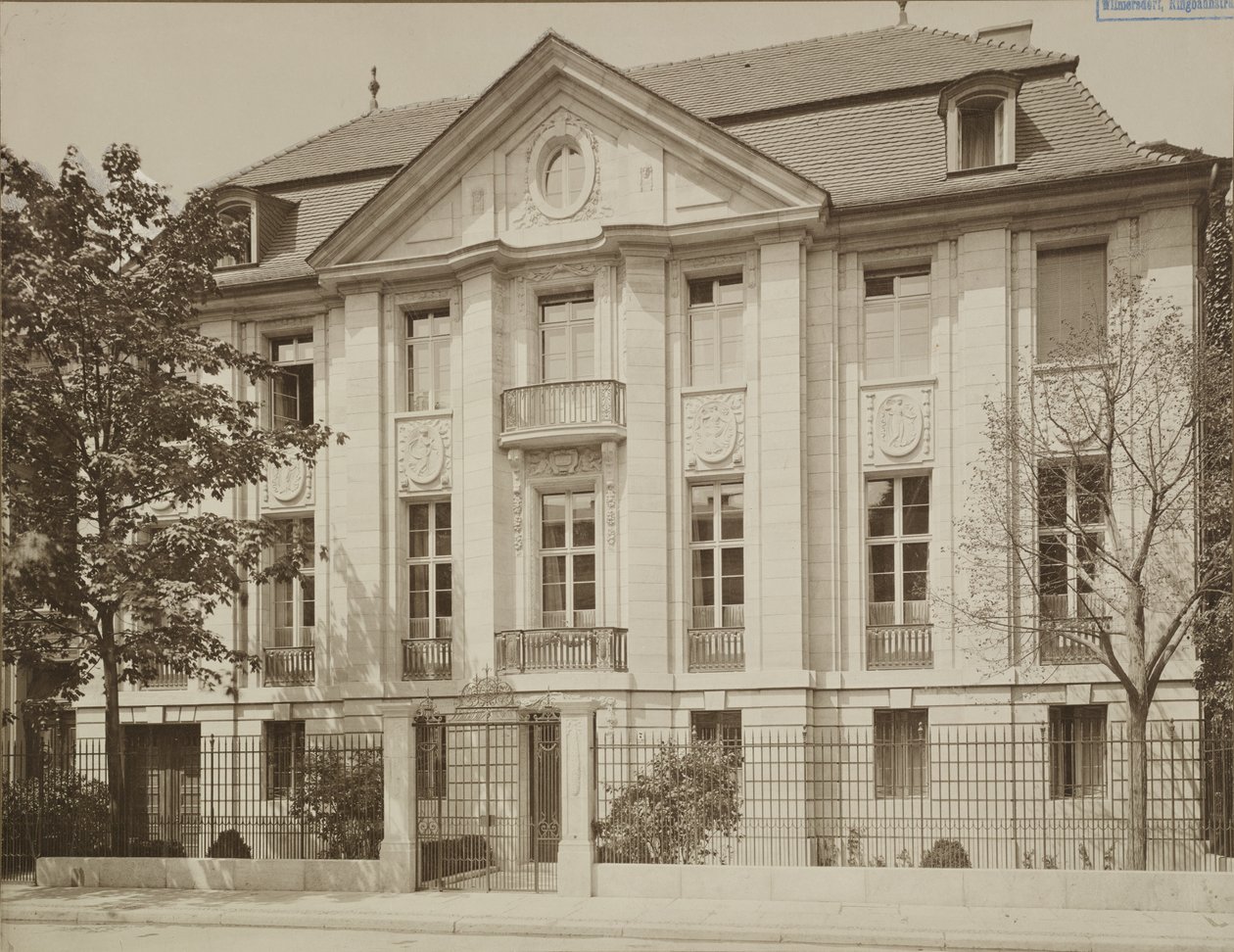Messel, Alfred - Berlin- Wohnhaus Dr. Eduard Simon, Ehemalige Victoriastraße 7 - 1902 1904 von Ottomar Anschütz