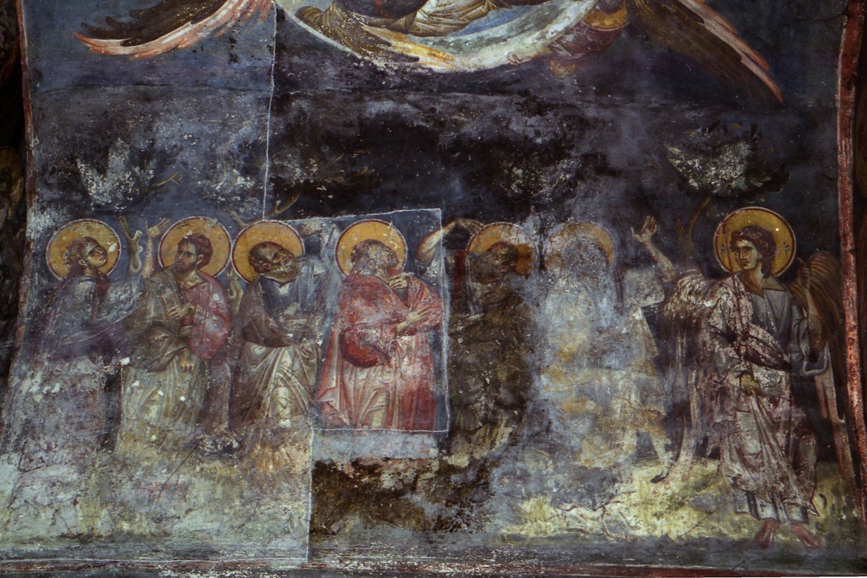 Fresken in der Kirche der Theotokos Peribleptos von Painters Michael Ephtichius