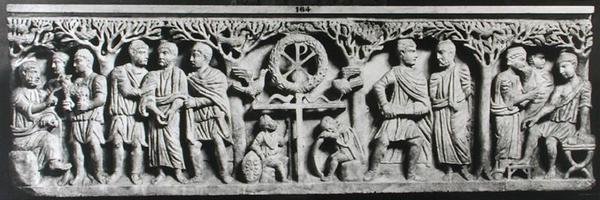 Christliches Sarkophag, zeigt Szenen aus dem Leben Christi (Marmor) von Paleo Christian