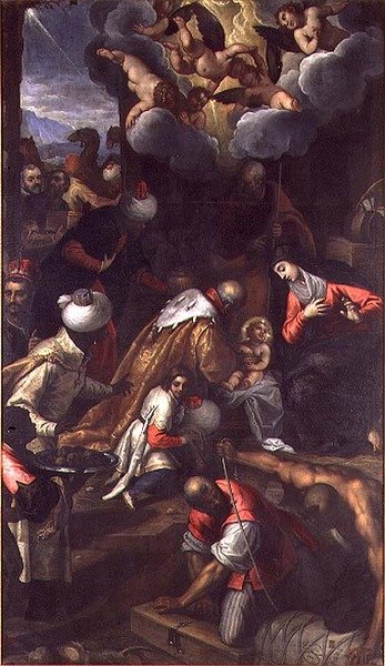 Die Anbetung der Könige von Palma Il Giovane
