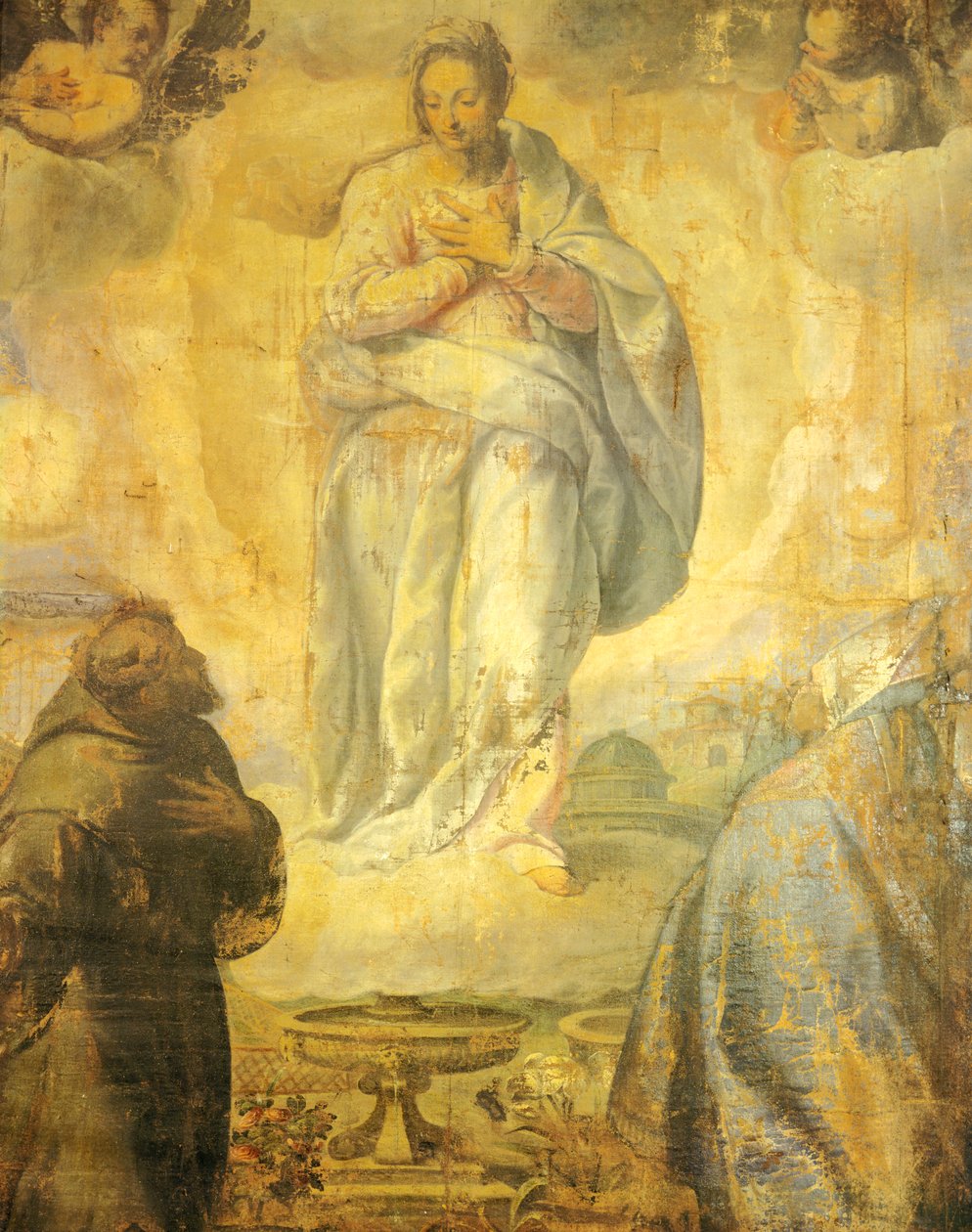 Die Unbefleckte Empfängnis von Jacopo Negretti, bekannt als Palma der Jüngere, Kirche San Francesco, Recanati, Marken von Palma Il Giovane (1548 1628)