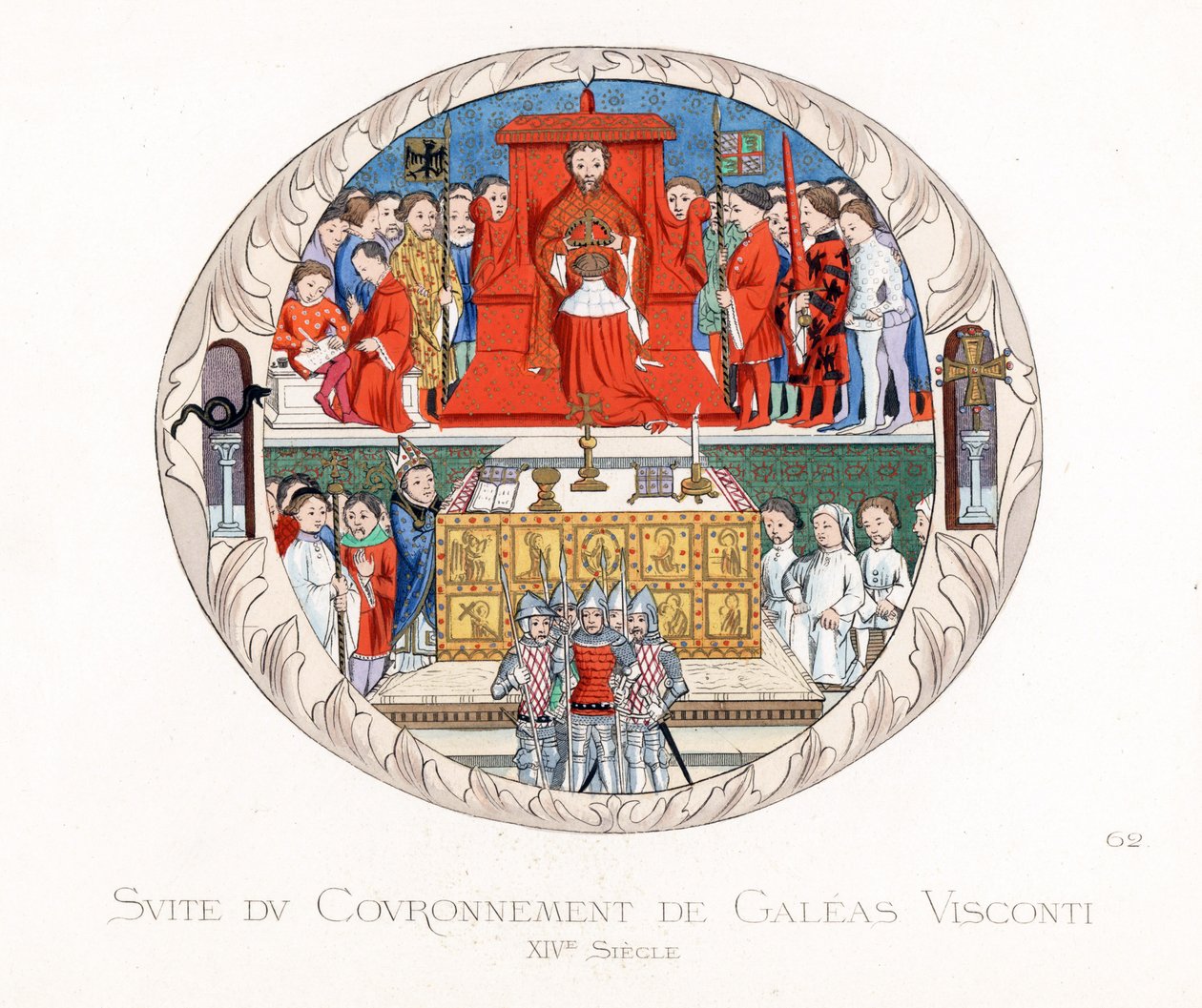 Die Krönung von Jean Galeas Visconti (Gian Galeazzo Visconti) von Paolo Mercuri
