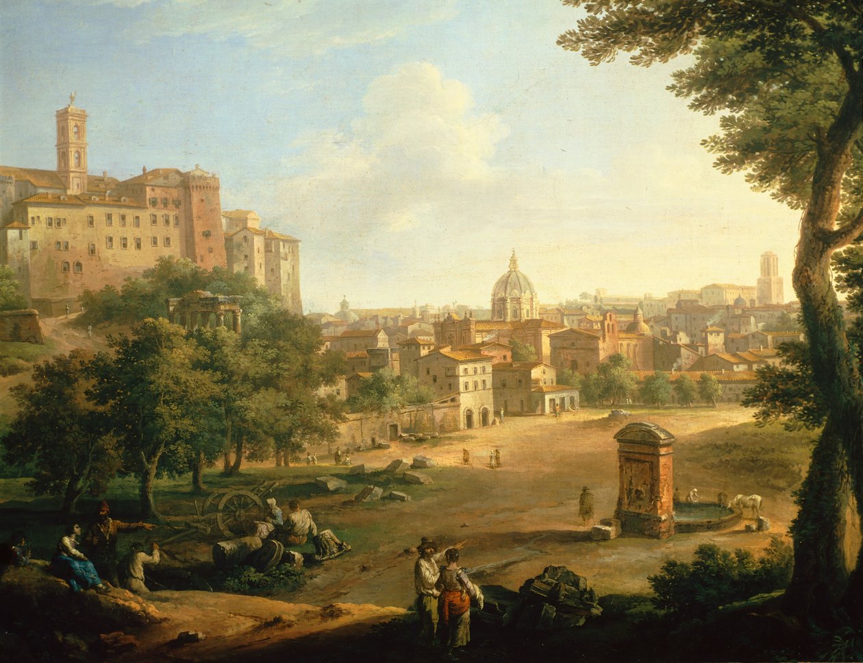 Das Viehfeld (Il Campo Vaccino) in Rom von Paolo Monaldi