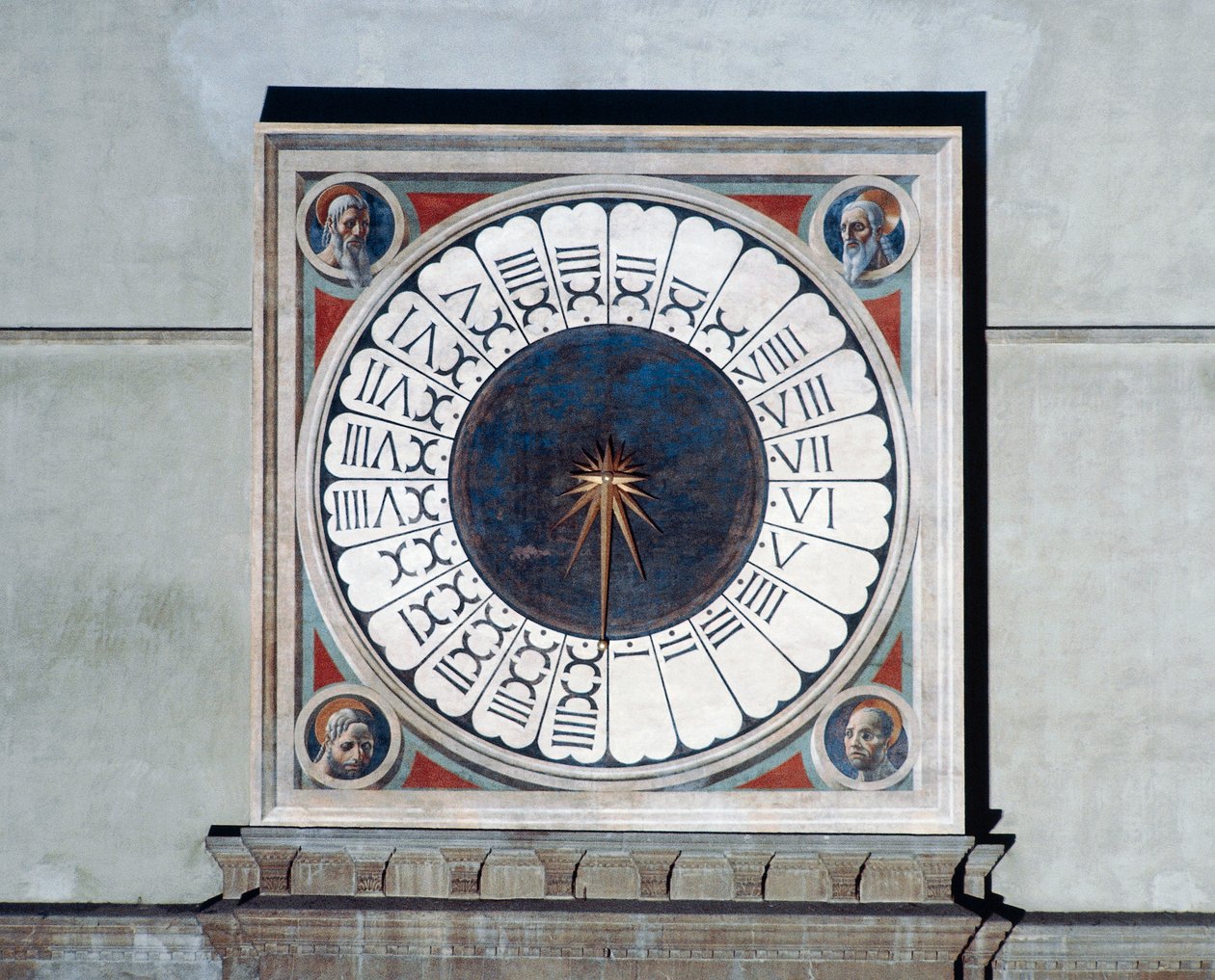 Zifferblatt mit Köpfen von Propheten von Paolo Uccello