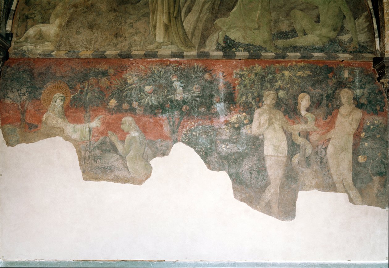 Genesis, Erschaffung Evas und die Erbsünde von Paolo Uccello