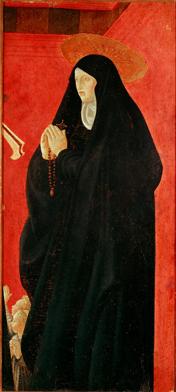 Heilige Monaca (Monique?) (Detail) von Paolo Uccello