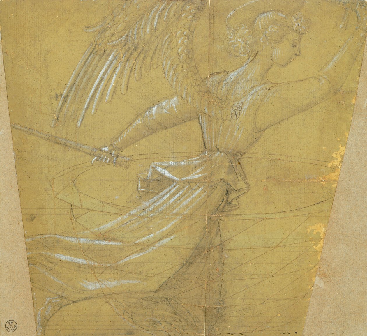 Studie eines Kelches mit Engel von Paolo Uccello