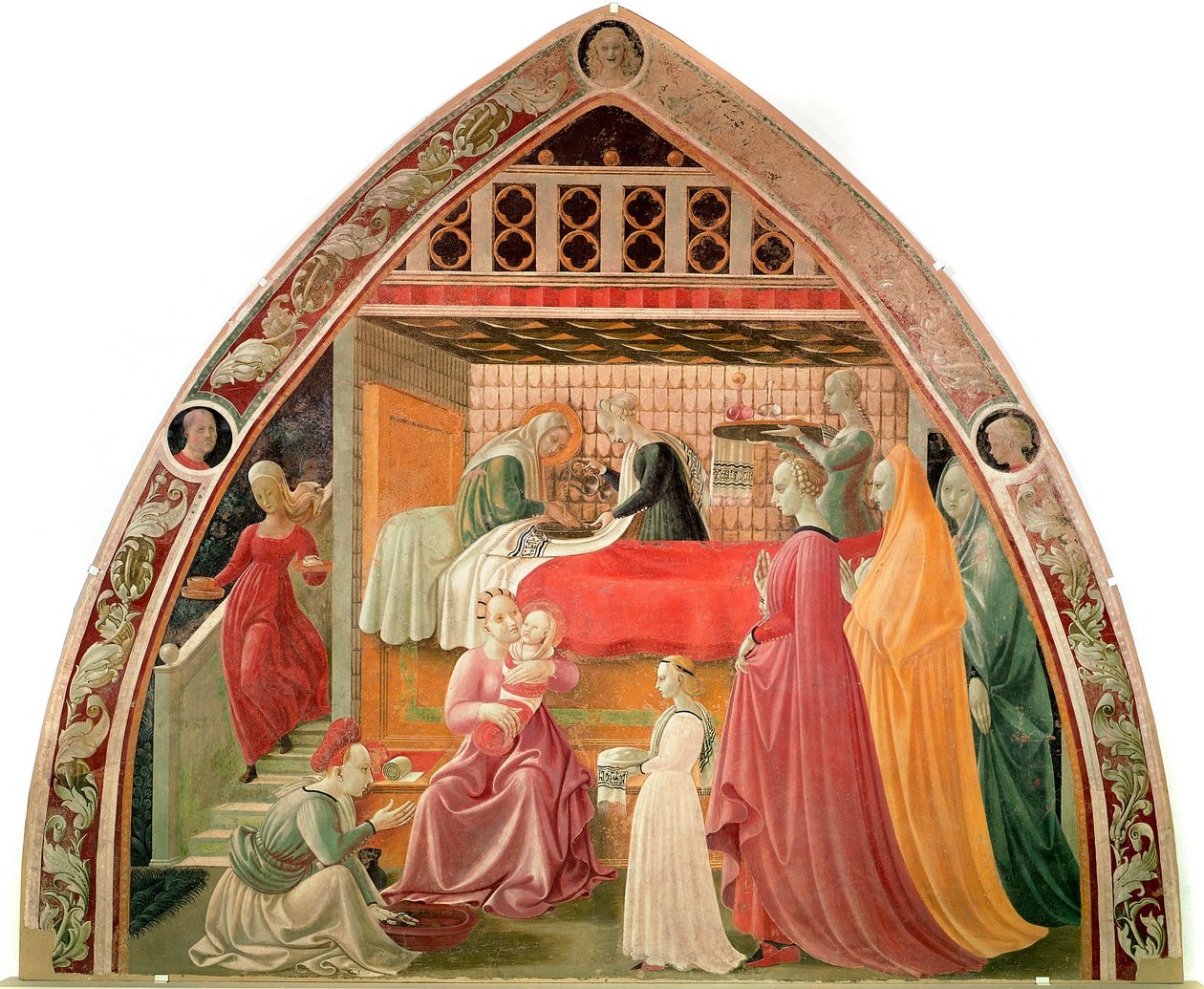 Die Geburt der Jungfrau von Paolo Uccello