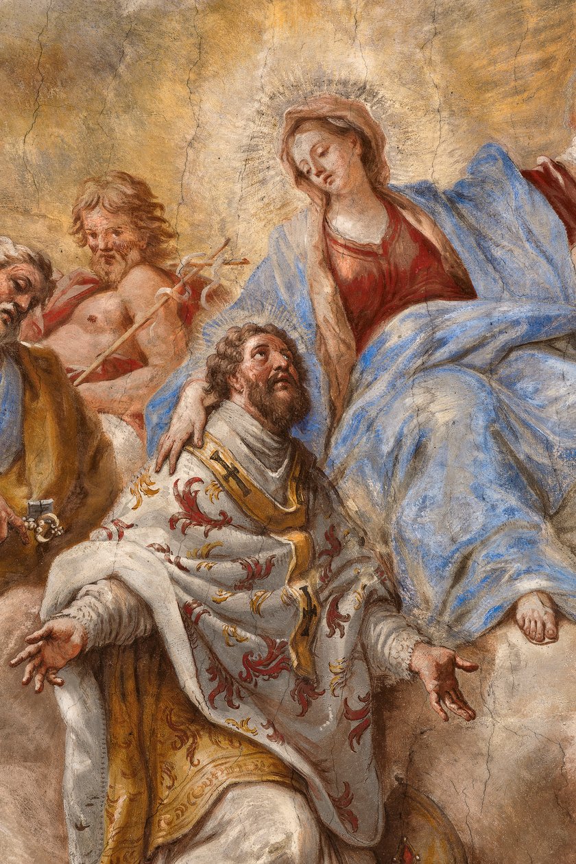 Fresken, die das Leben des Heiligen Cataldo darstellen von Paolo di Matteis
