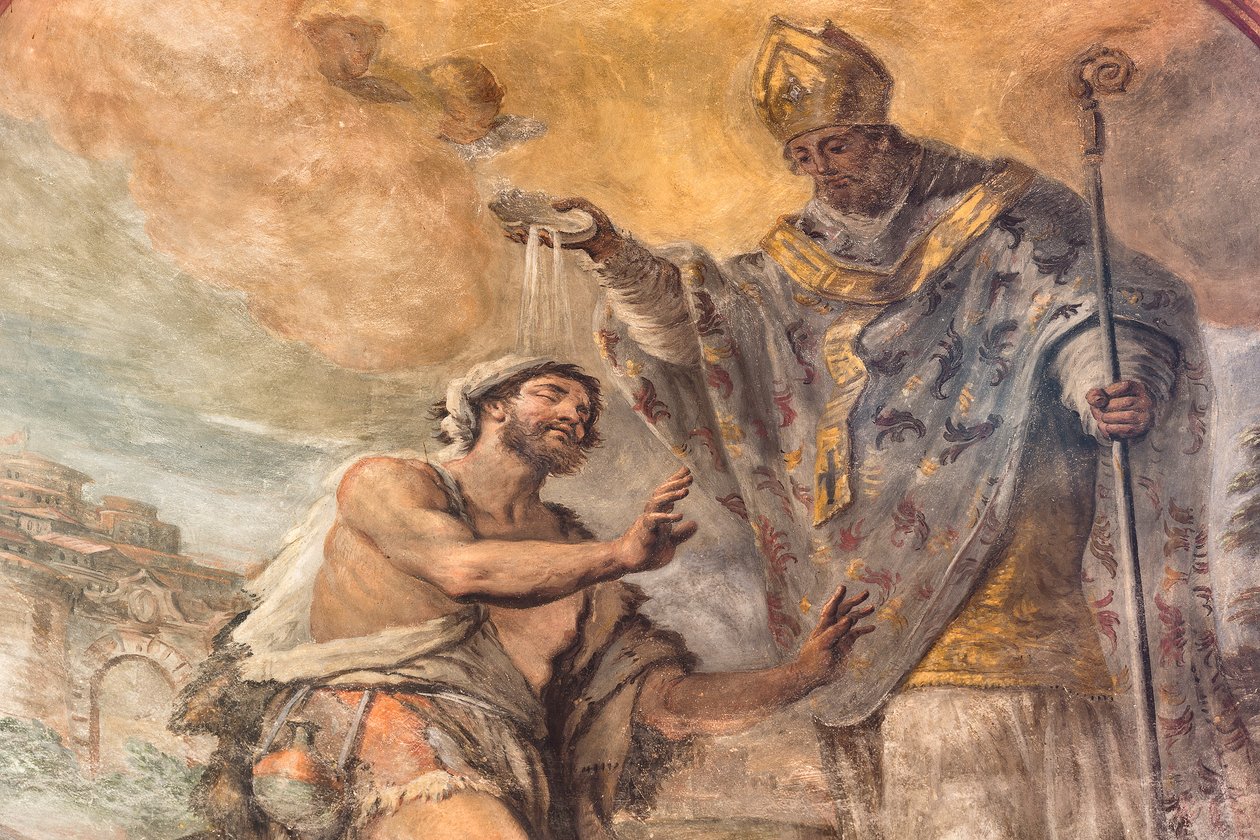 Fresken, die das Leben des Heiligen Cataldo darstellen von Paolo di Matteis