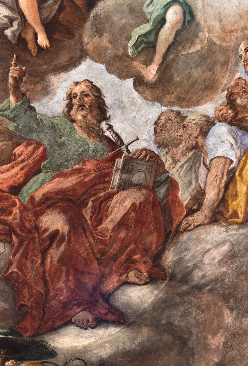 Fresken, die das Leben des Heiligen Cataldo darstellen von Paolo di Matteis