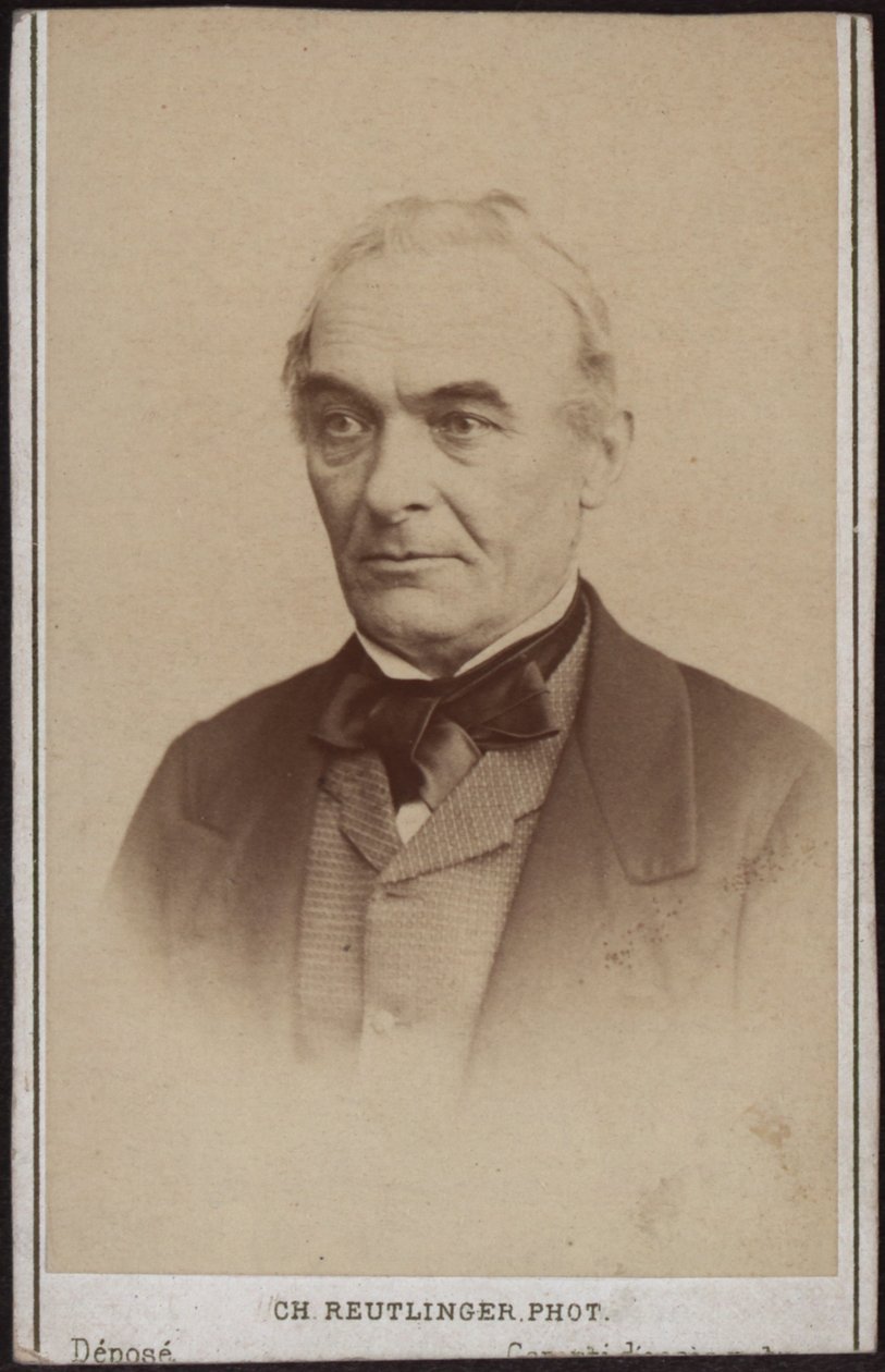 Porträt des Schriftstellers Prosper Mérimée 1803-1870 von Paris . Photo studio Reutlinger