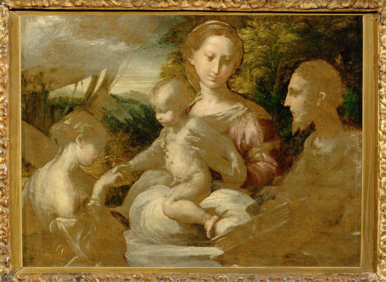 Die mystische Hochzeit der Heiligen Katharina von Parmigianino (1503-40)