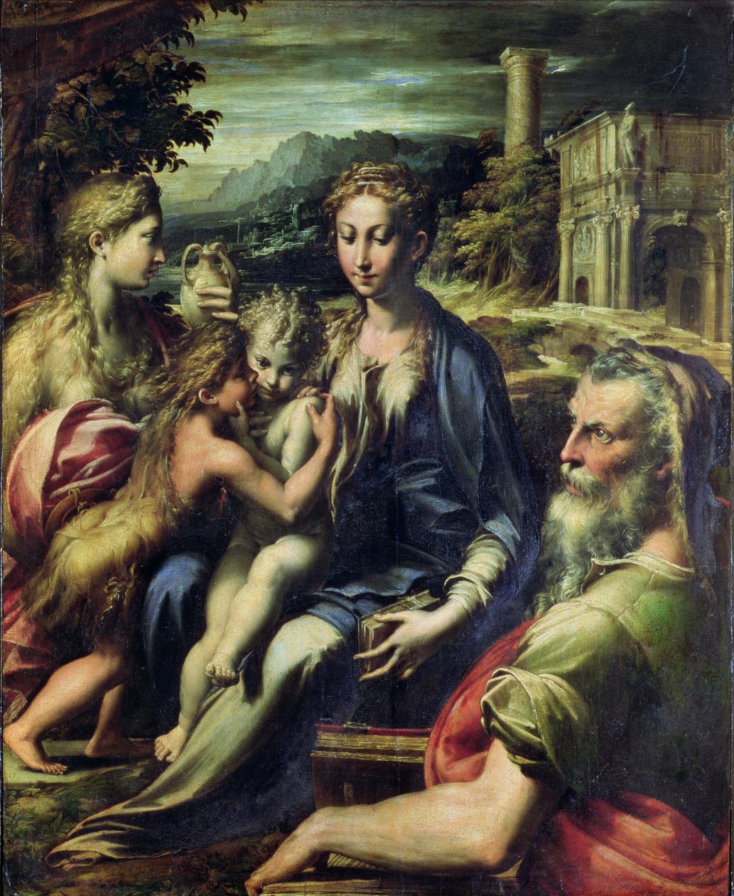 Madonna mit dem heiligen Zacharias, ca. 1527-30 von Parmigianino