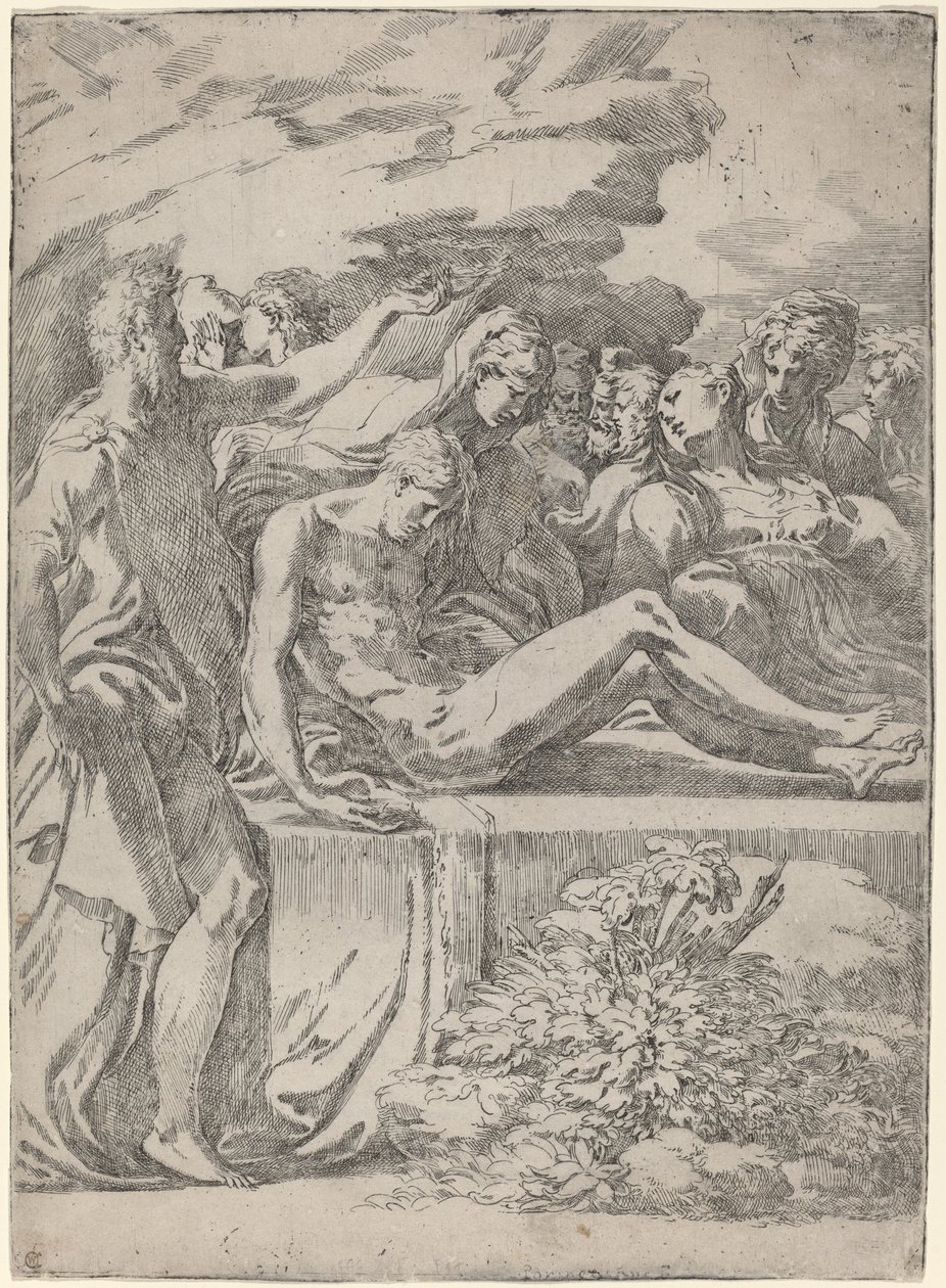 Die Grablegung von Parmigianino