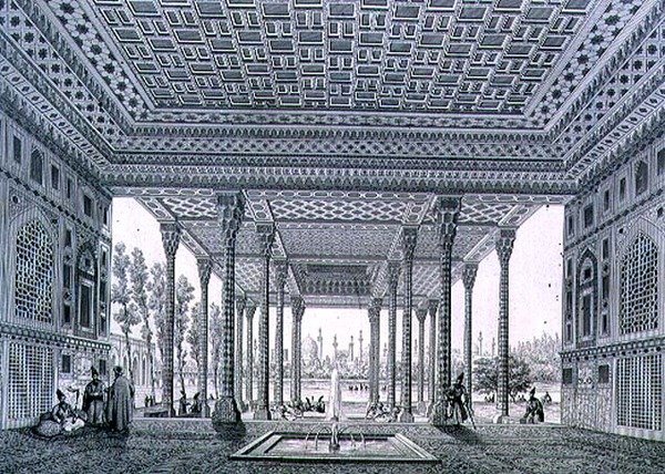 Innenansicht des Spiegelpavillons, Isfahan, Tafel 35 aus 