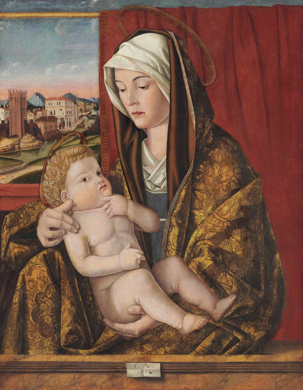 Die Madonna und das Kind von Pasqualino Veneto (fl.1496 1504)
