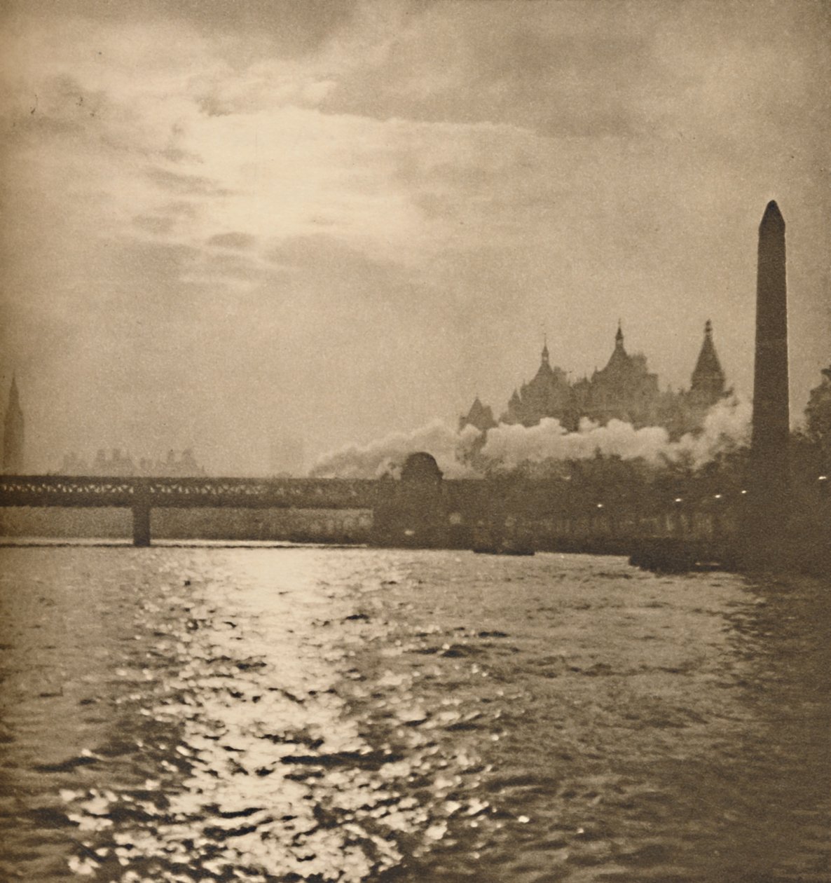 Wo die Eisenstraße nach Dover den Fluss kreuzt, ca. 1935 von Paterson