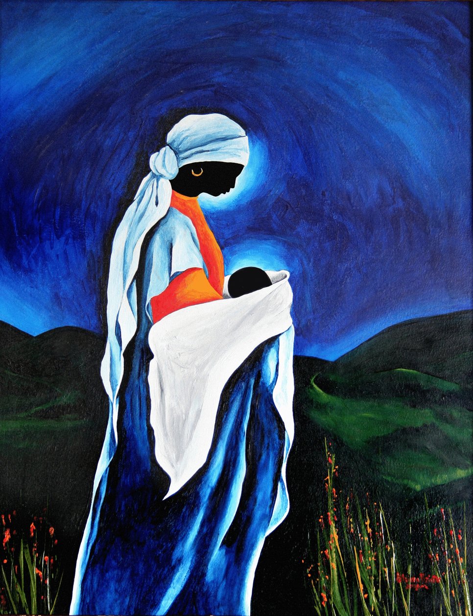 Madonna und Kind - Geliebter Sohn, 2008 von Patricia Brintle