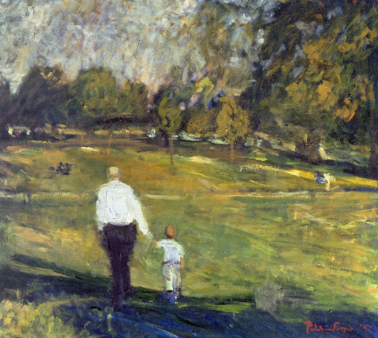 Großvater und Enkel, 1997 von Patricia Espir