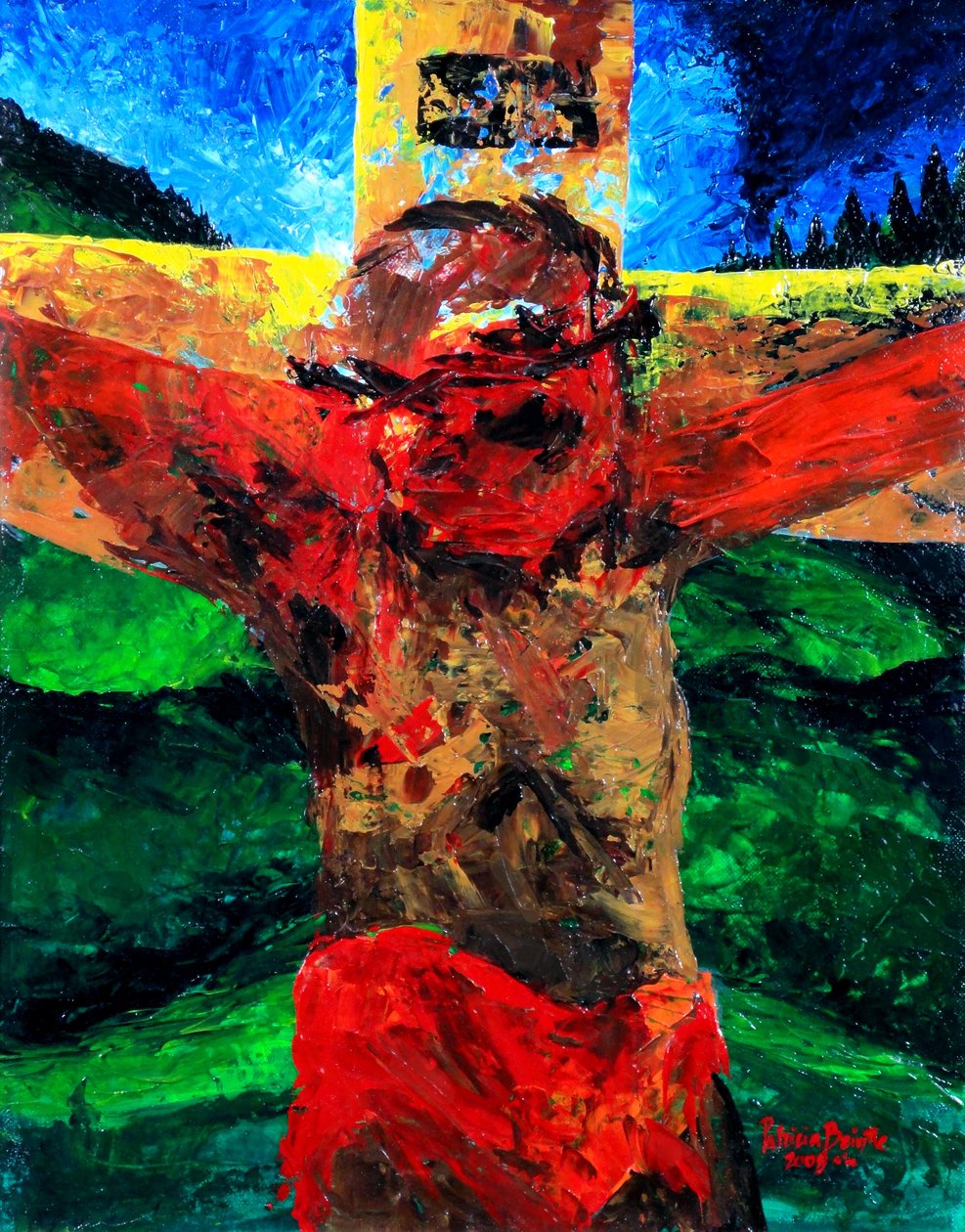 Kreuzigung - es ist vollbracht, 2009 von Patricia Brintle