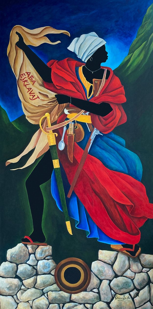 Marie Jeanne Lamartiniere am Fort von Patricia Brintle