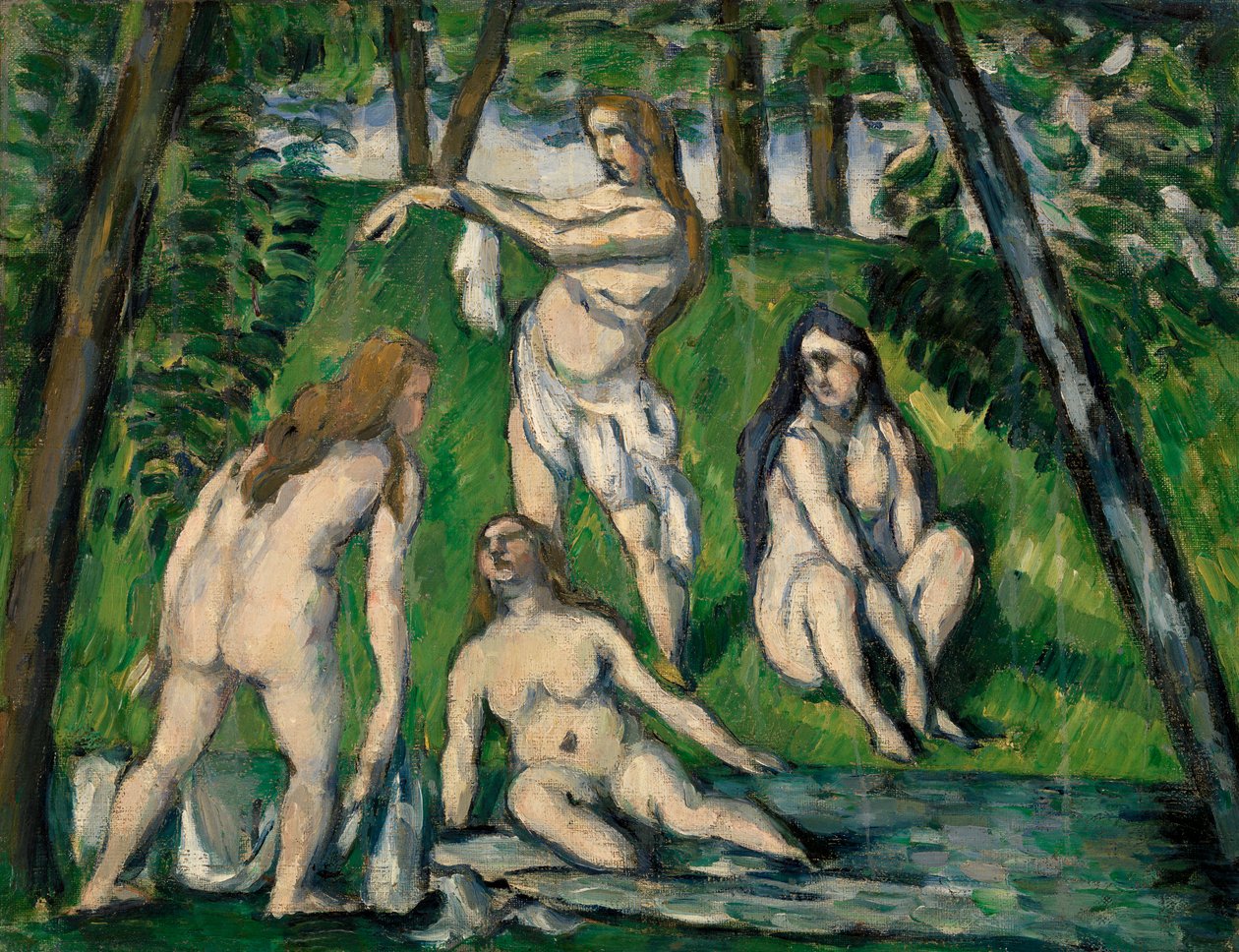 Vier Badende, 1876-77 von Paul Cézanne