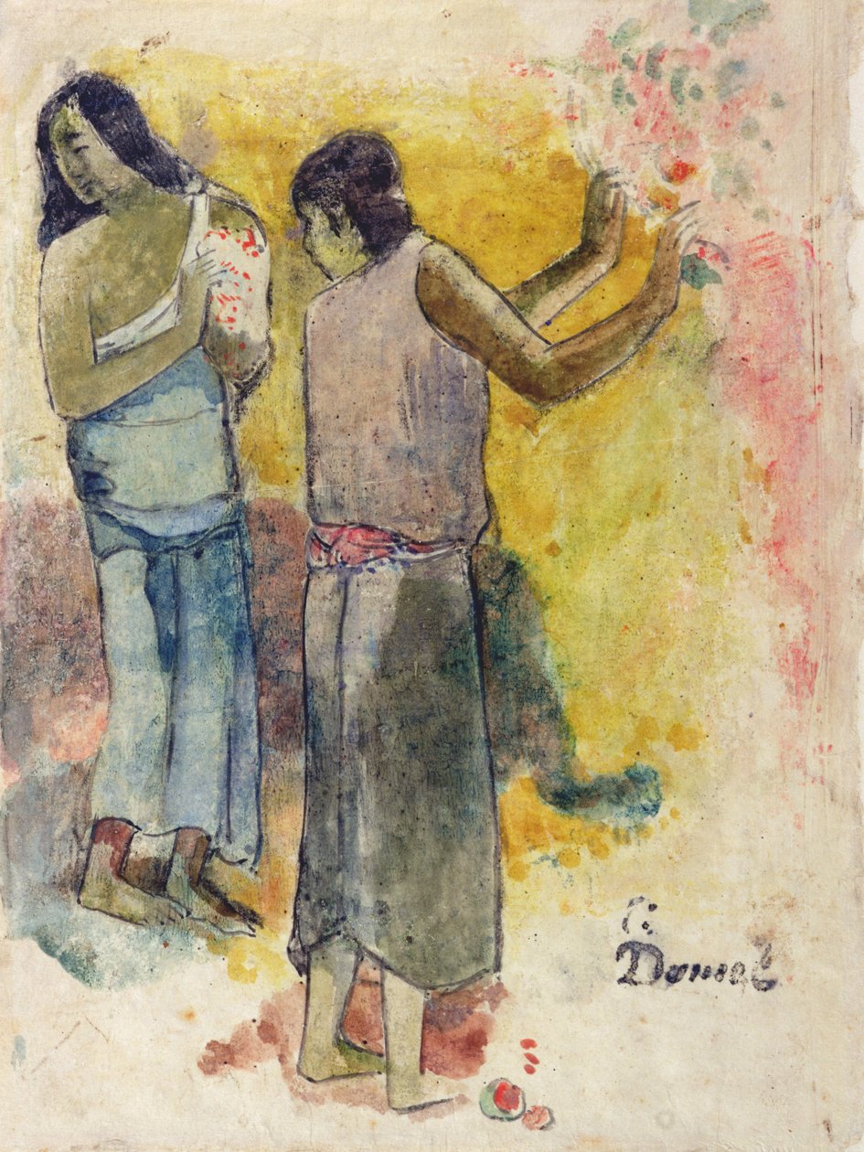 Zwei Figuren, Studie für 