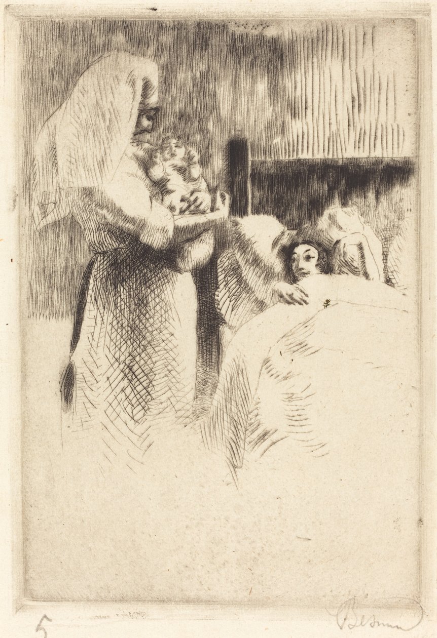 Geburtsanzeige für Anne-Élisabeth Besnard von Paul Albert Besnard