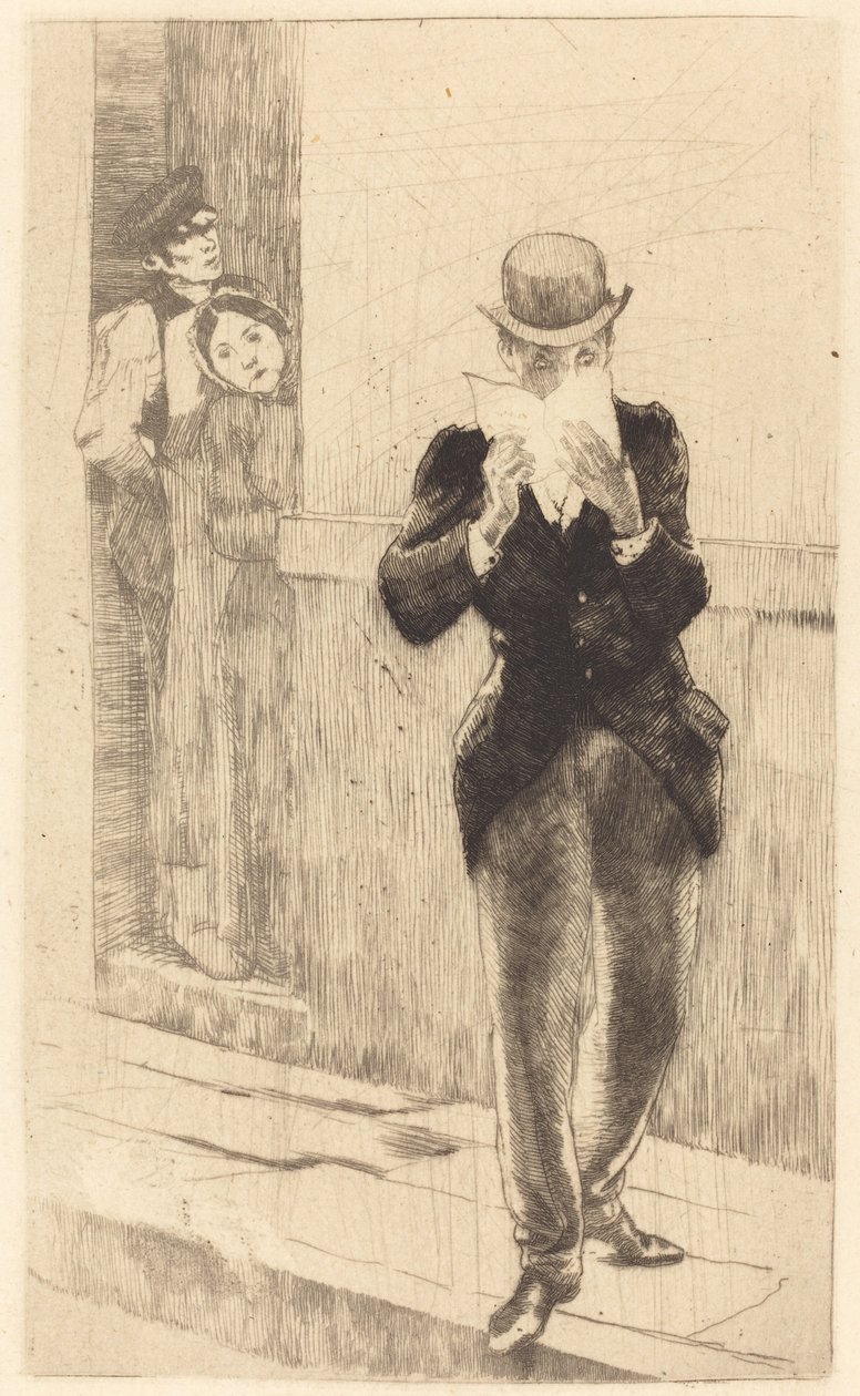 Der Brief an Madame Henry, 1885 von Paul Albert Besnard