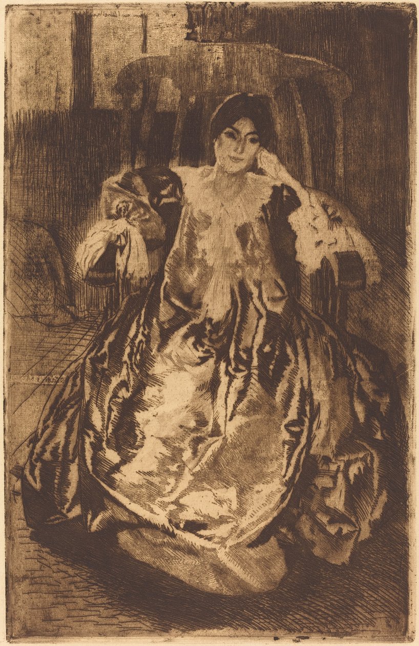 Das Seidenkleid La Robe de Soie von Paul Albert Besnard