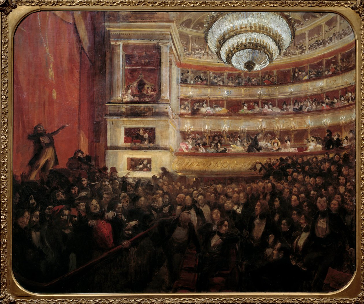 Die Premiere von Hernani (1830) von Paul Albert Besnard