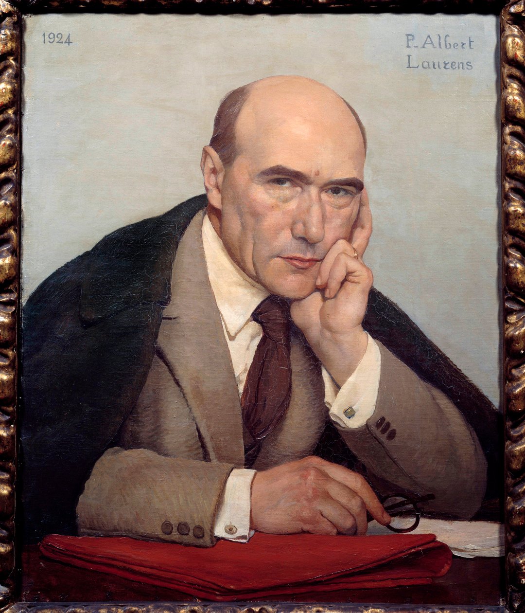Porträt des französischen Schriftstellers Andre Gide (1869-1951) von Paul Albert Laurens
