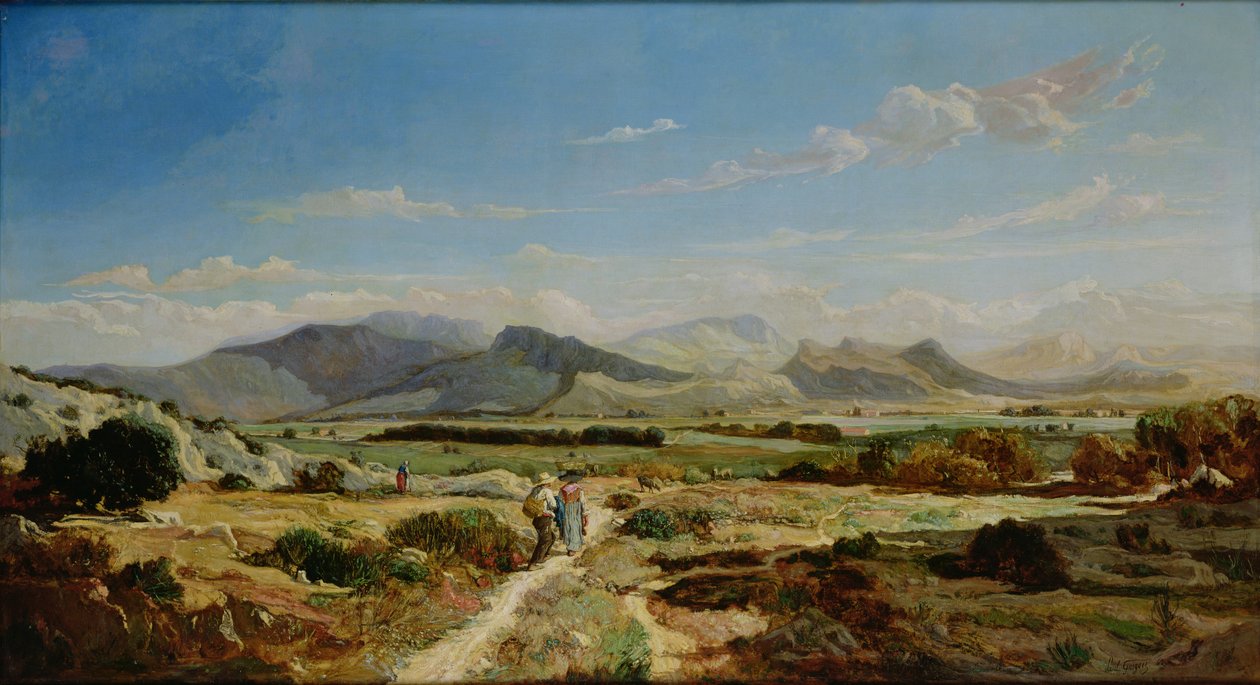 Hügel bei Allauch, 1862 von Paul Camille Guigou