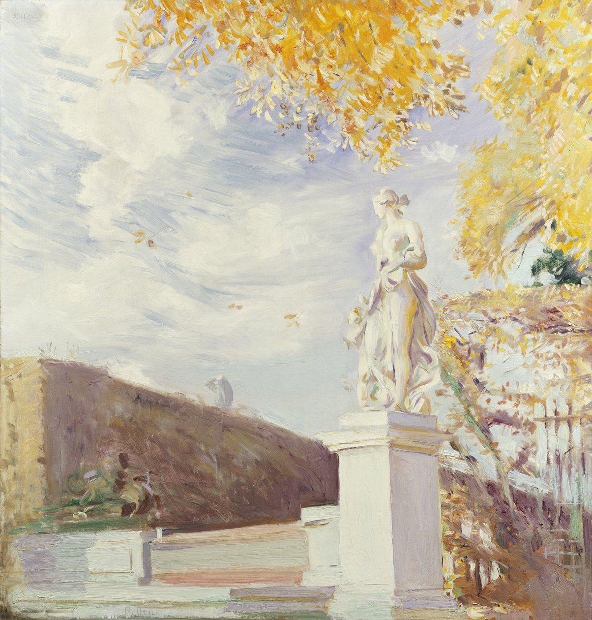 Eine Venusstatue im Garten von Versailles, 1896 von Paul Cesar Helleu
