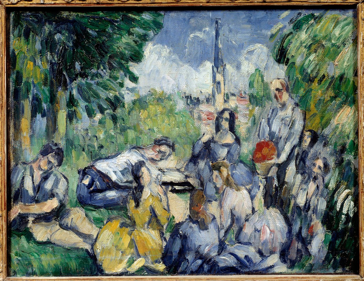 Frühstück im Grünen. Gemälde von Paul Cézanne (1839-1906) 1875. Paris, Musée de l