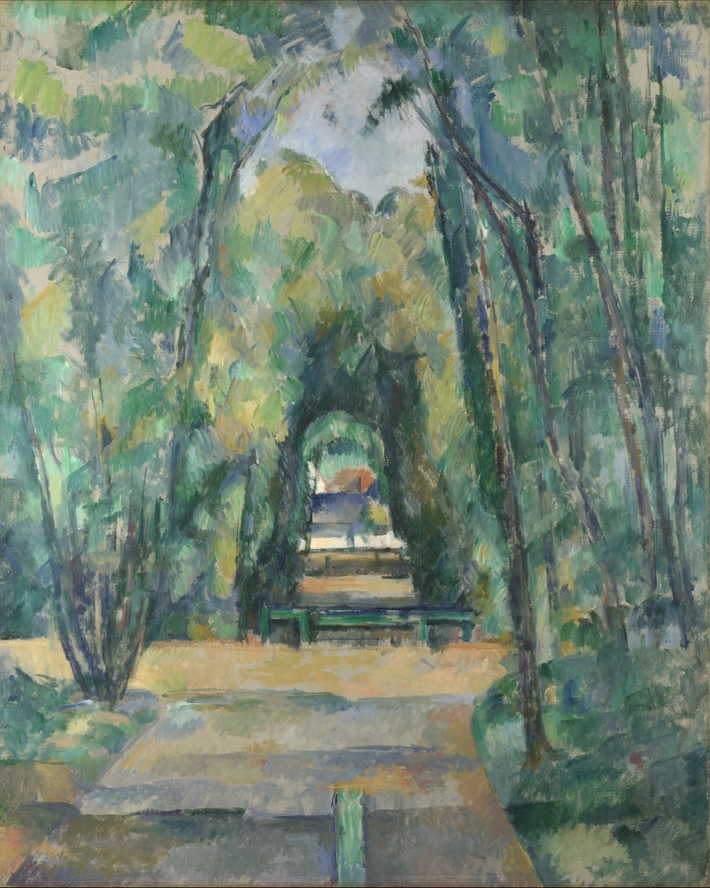 Allee in Chantilly von Paul Cézanne