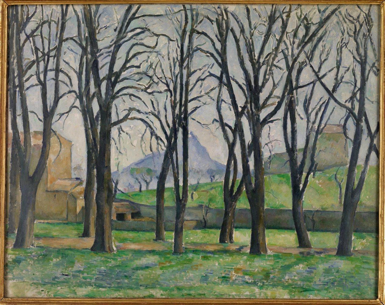 Kastanienbäume bei Jas de Bouffan von Paul Cézanne