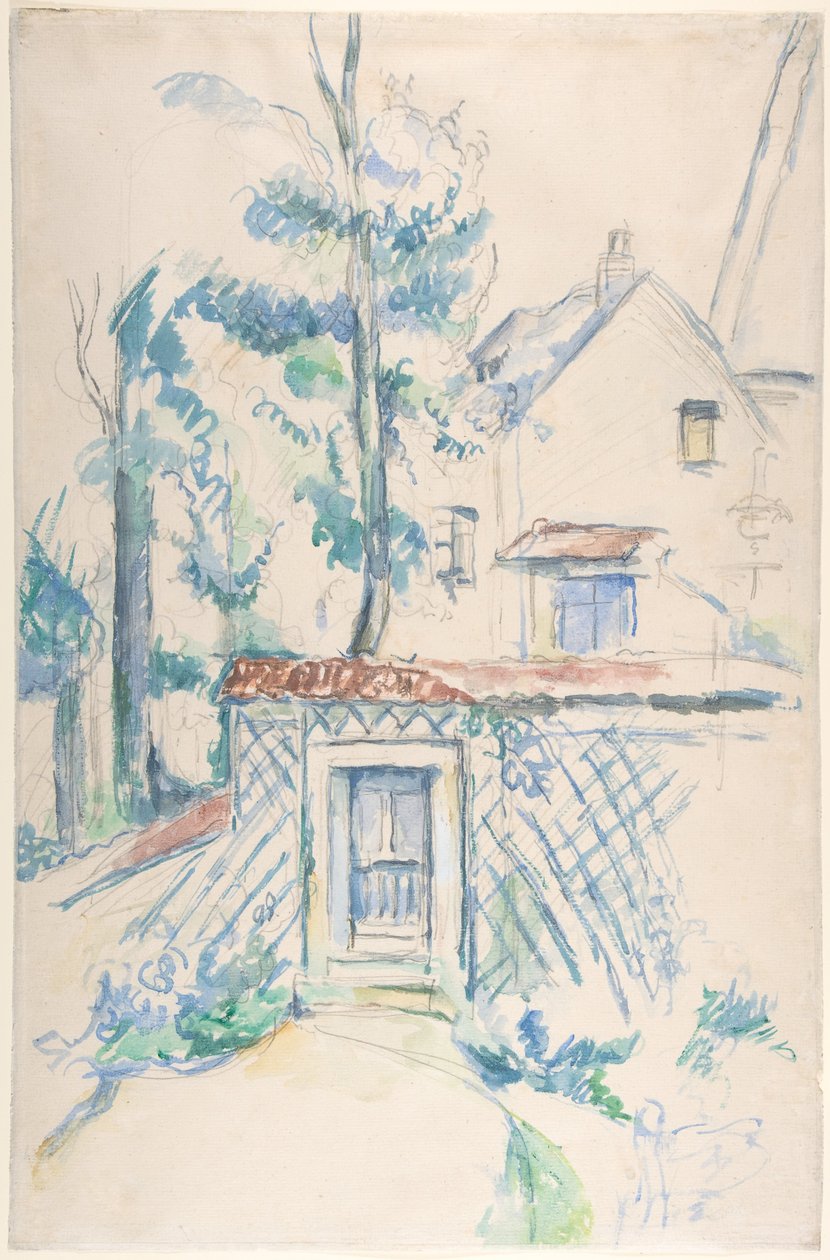 Eingang zu einem Garten von Paul Cézanne