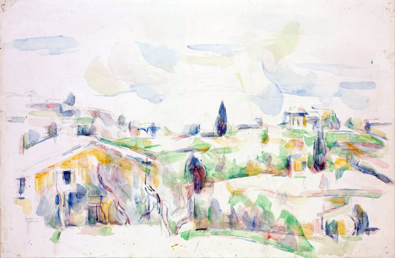 Landschaft in der Provence von Paul Cézanne