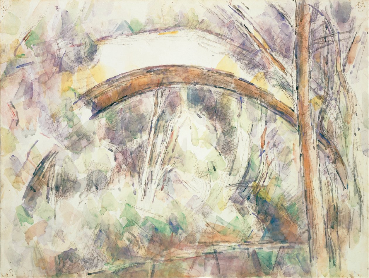 Die Brücke der drei Sautets von Paul Cézanne
