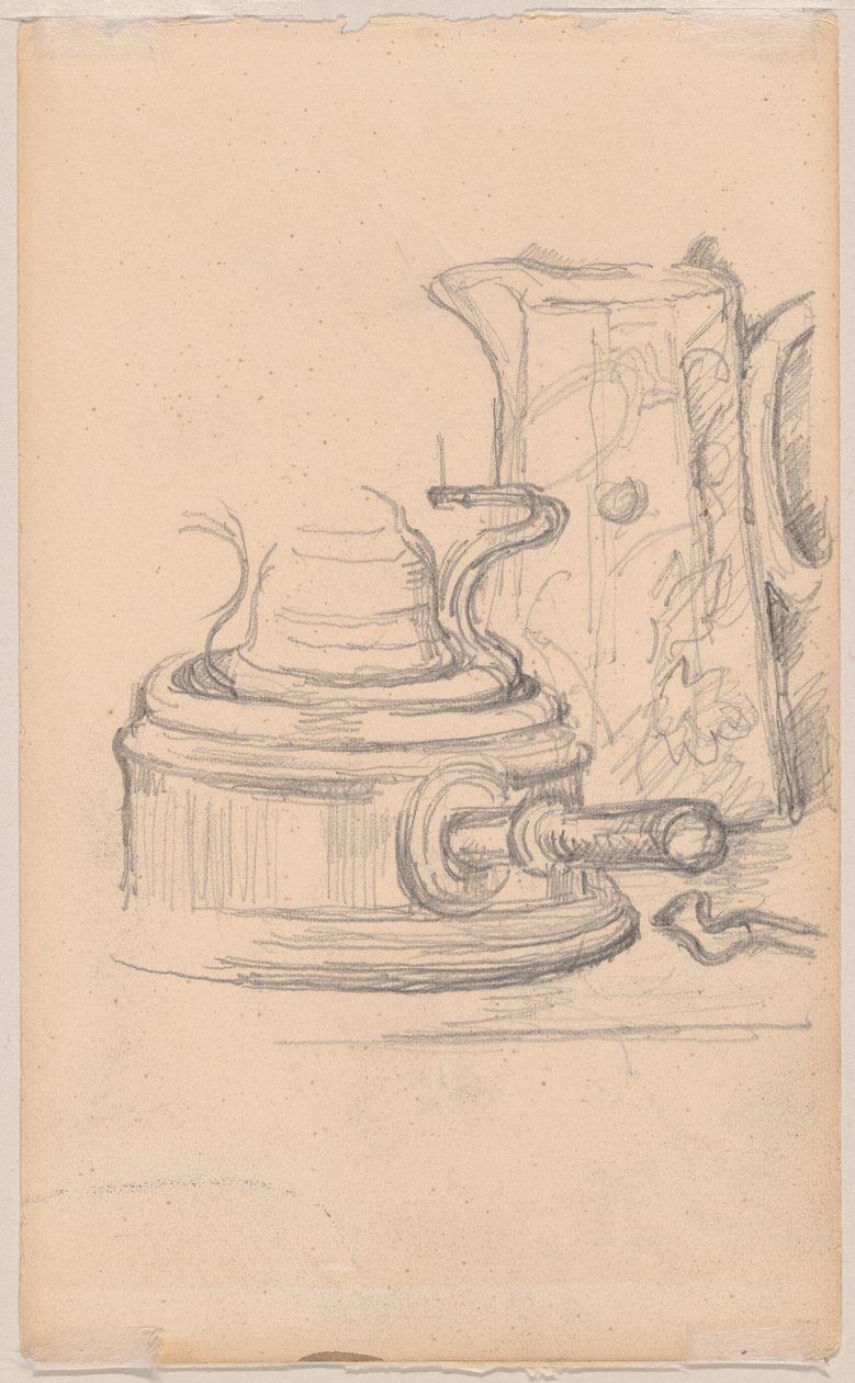 Milchkrug und Spirituskocher von Paul Cézanne