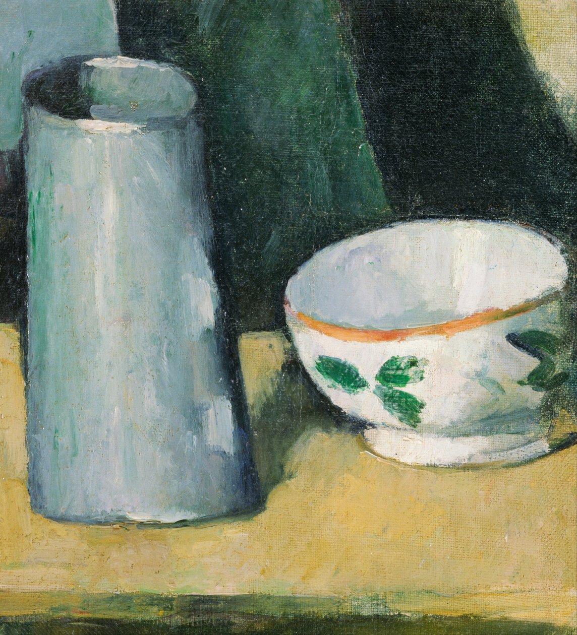 Stillleben mit Schüssel und Milchkrug von Paul Cézanne
