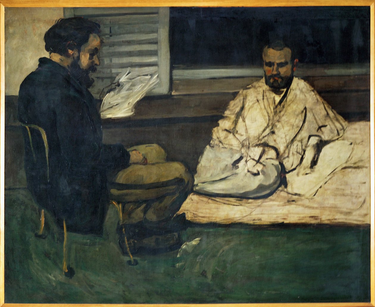 Paul Alexis liest bei Emile Zola von Paul Cezanne