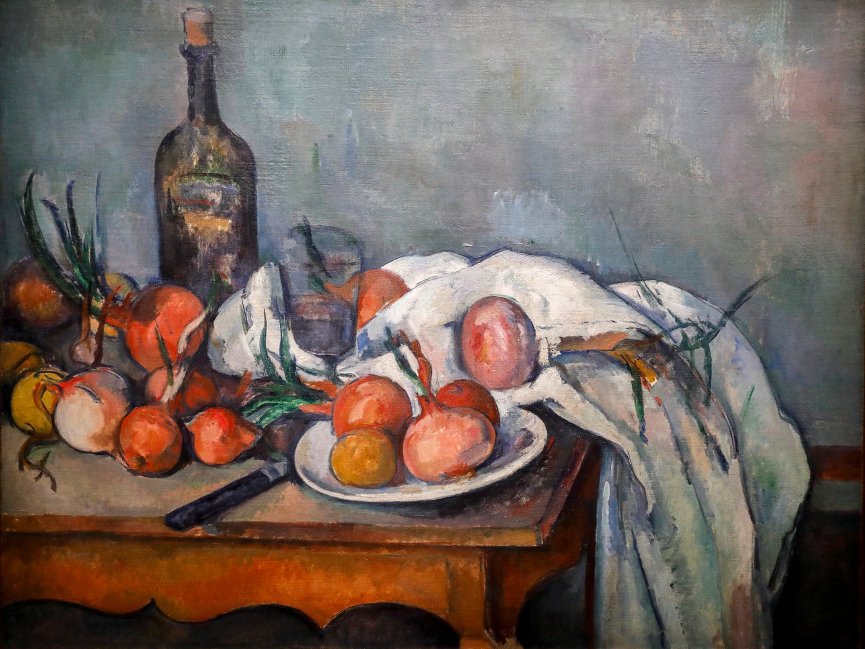 Stillleben mit Zwiebeln 1896-1898 von Paul Cézanne