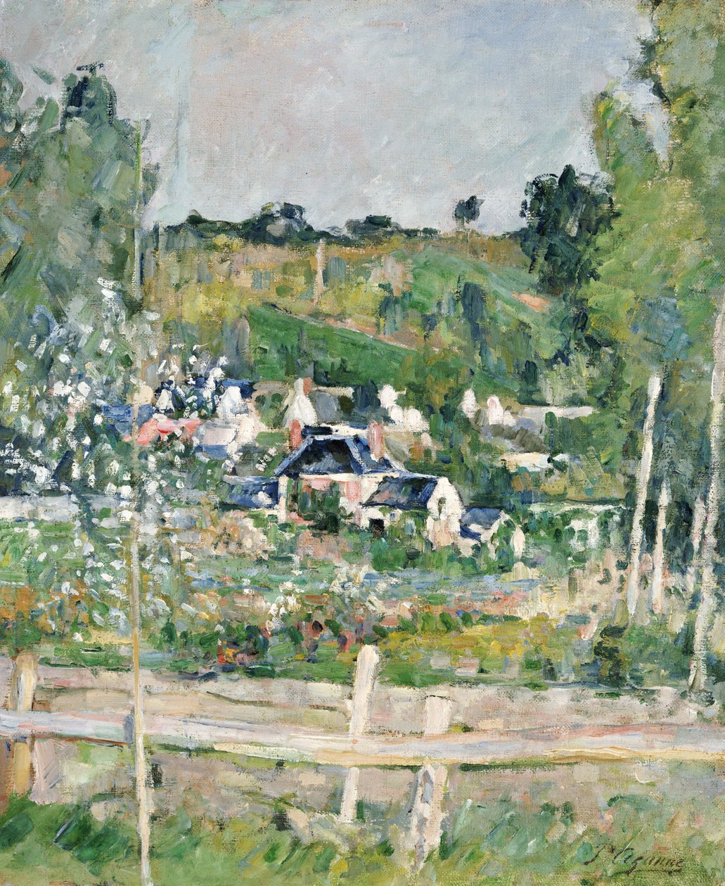 Ein Blick auf Auvers-sur-Oise, Der Zaun, ca. 1873 von Paul Cézanne
