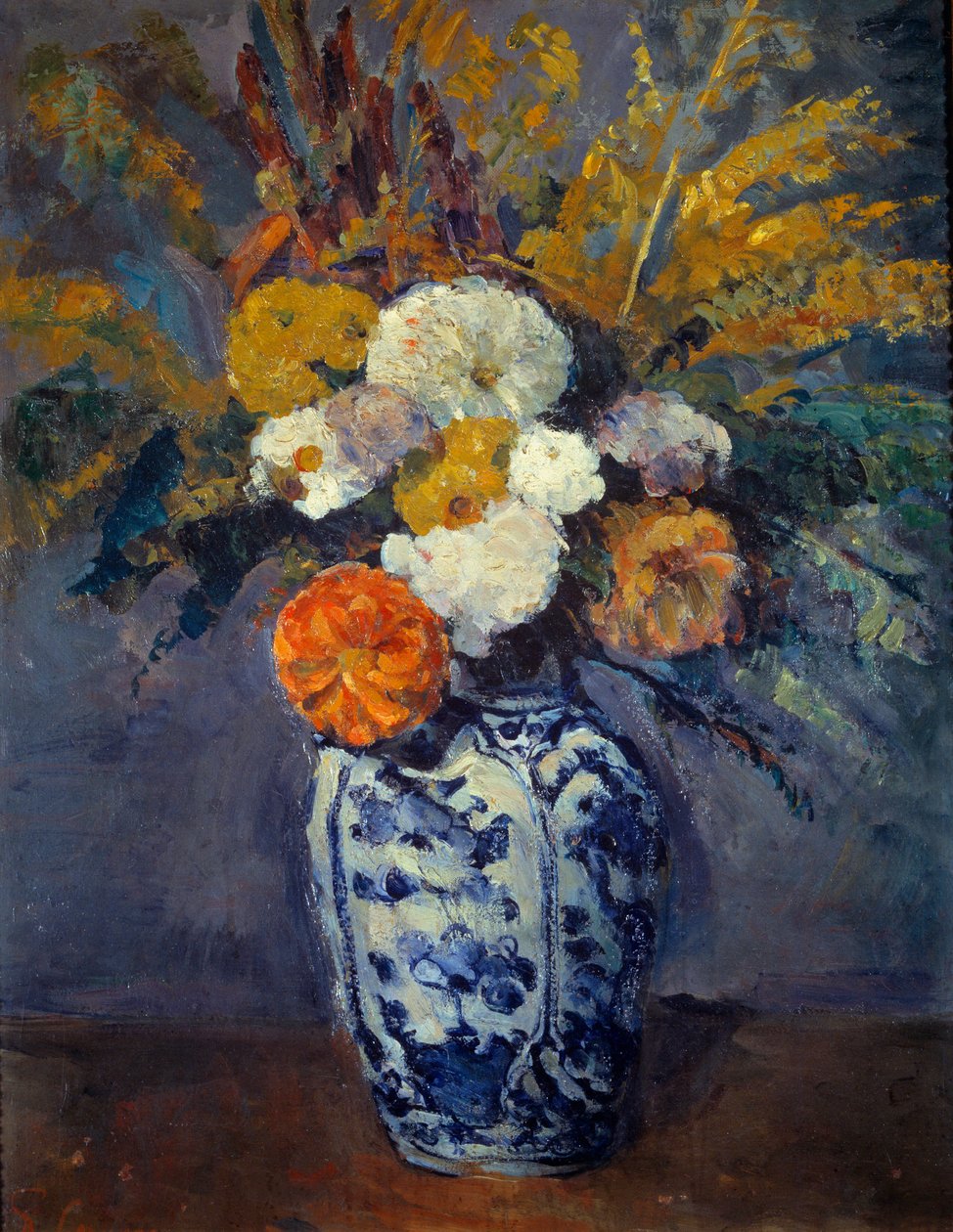 Blumenstrauß aus Dahlien von Paul Cézanne