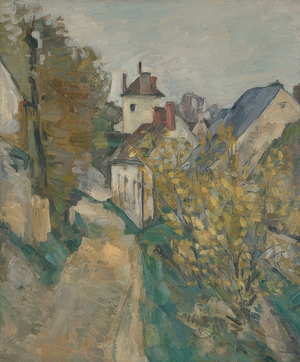 Das Haus des Dr. Gachet in Auvers-sur-Oise. 1872-73 von Paul Cézanne