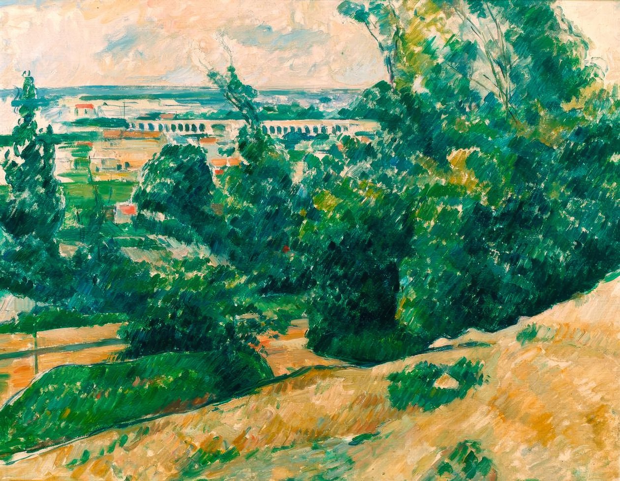 Aquädukt des Verdon-Kanals nördlich von Aix-en-Provence von Paul Cézanne