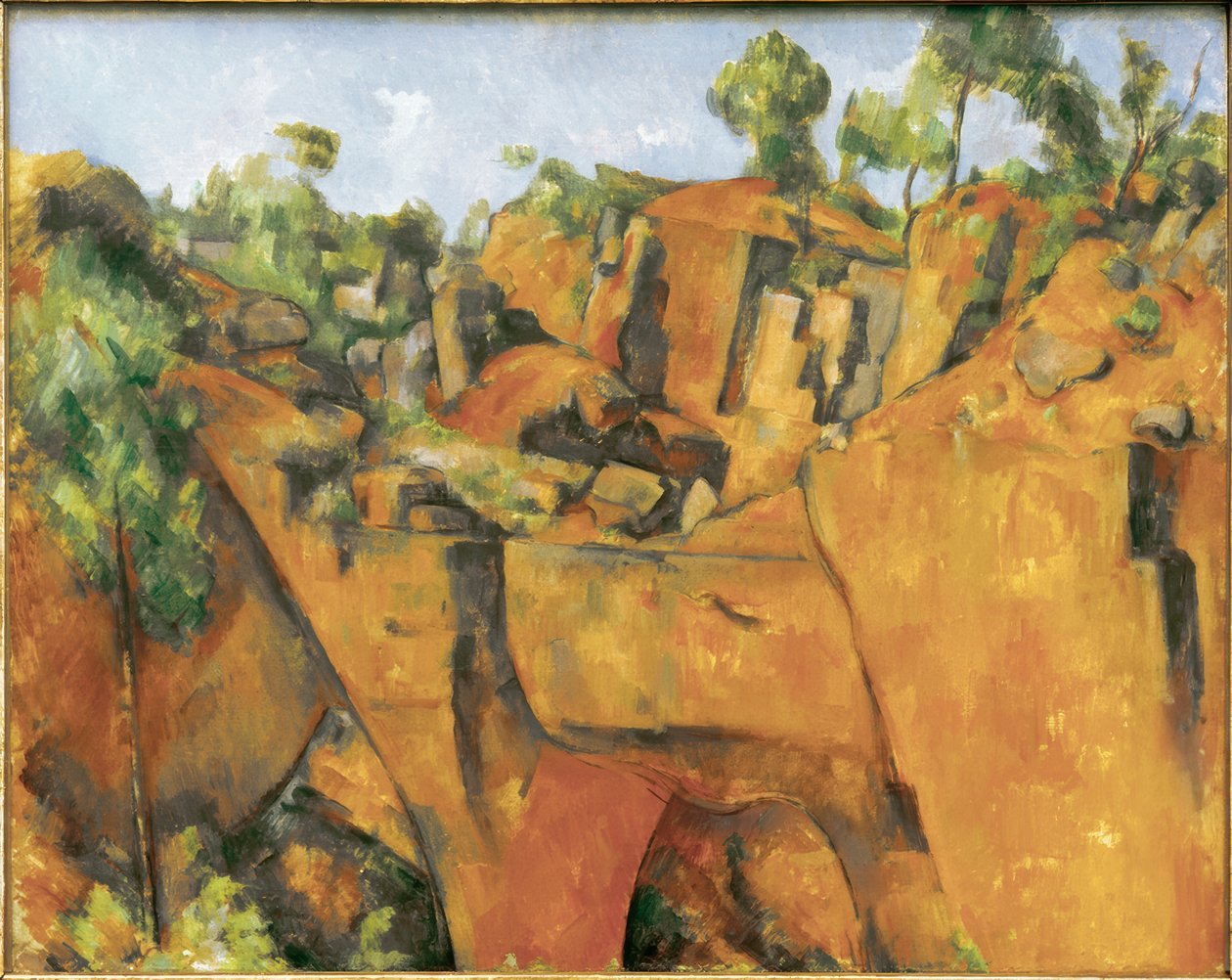 Der Steinbruch von Bibémus von Paul Cézanne